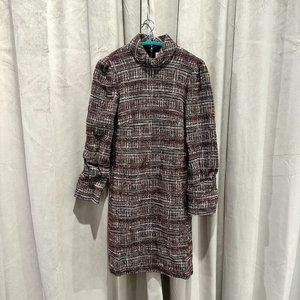 Eleventy Milano Tweed Dress Brown Women's EUR 40/US 2 NWT
